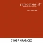 Outlet - Tovaglia Rettangolare - Lino Stropicciato Non Stiro 200x170cm Colore 749Sp Arancio